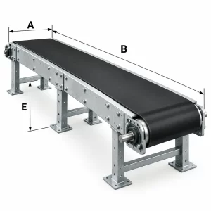 Modular flat belt conveyors